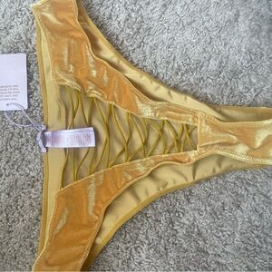 Savage X Fenty Gold Velvet Panties